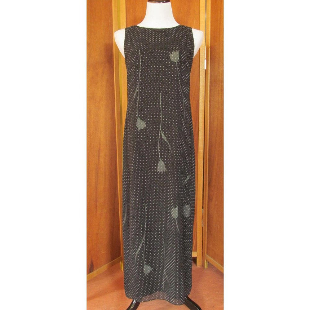 Vintage Talbots Tulips & Polka Dots Gatsby Cocktails Dance/Party/Dress USA S4